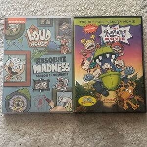 Nickelodeon The Loud House & Rugrats DVD Bundle - Blue and Yellow